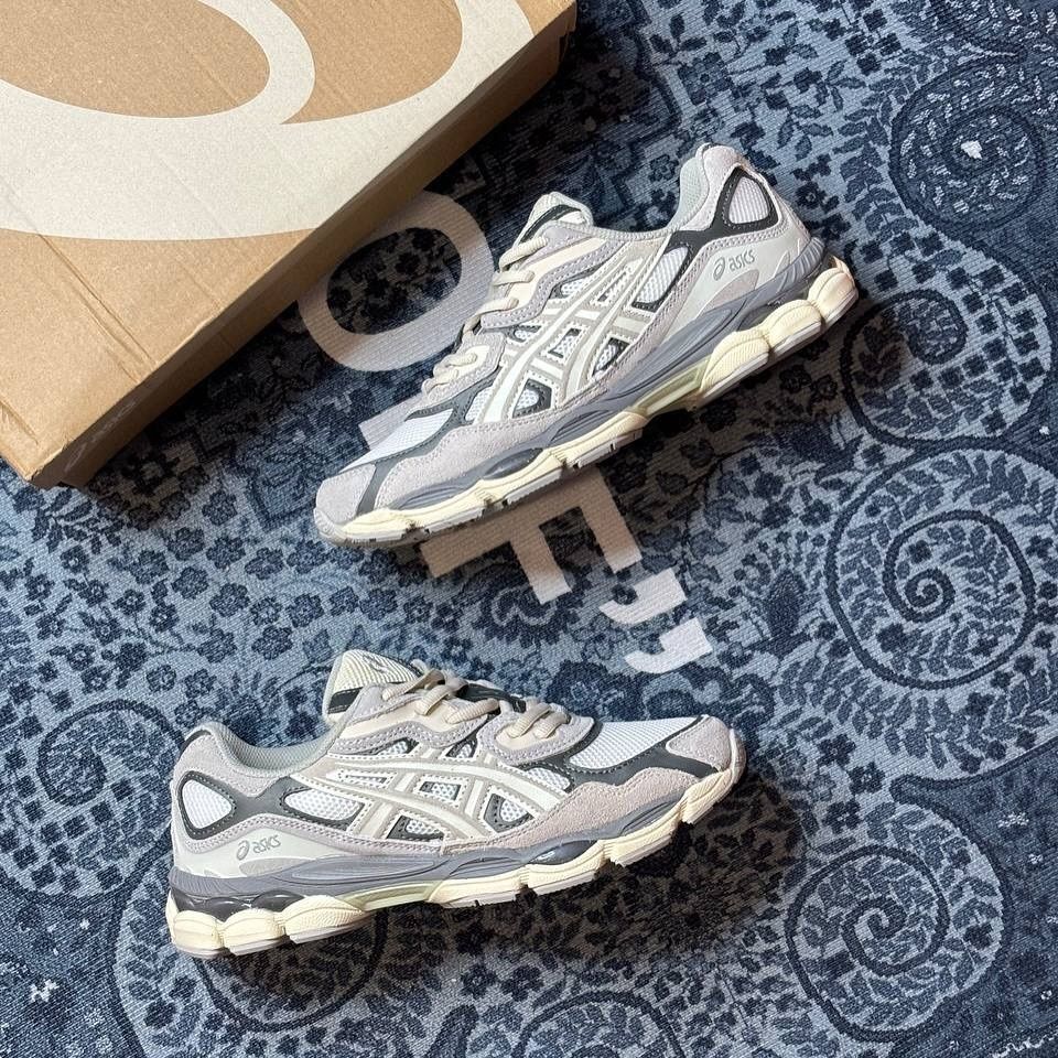 Кросівки Asics Gel NYC Cream Oyster Grey Асікс Сірі
