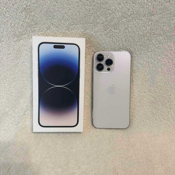 iPhone 14 Pro Max 256 Silver Neverlock. 2 Сим (физ+есим) Акб 87%