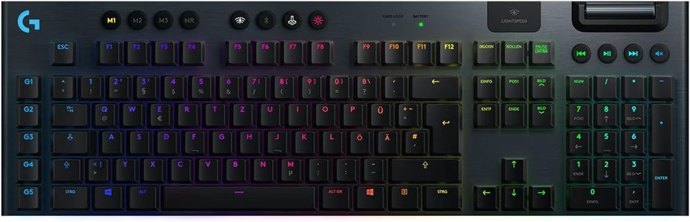 Klawiatura mechaniczna Logitech G915 Lightsync RGB niemiecka Qwertz