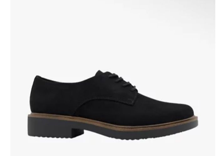 Nowe czarne sznurowane buty Graceland półbuty damskie rozmiar 39