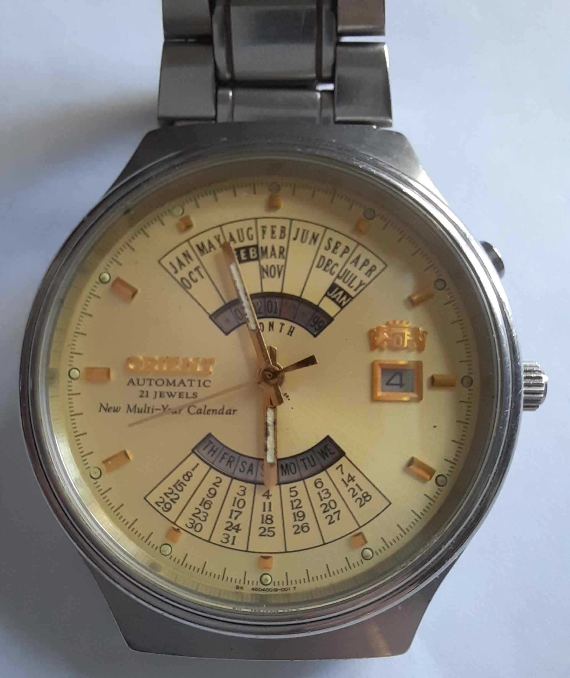 Orient Automatic Multi Year Calendar Zegarek Męski Vintage
