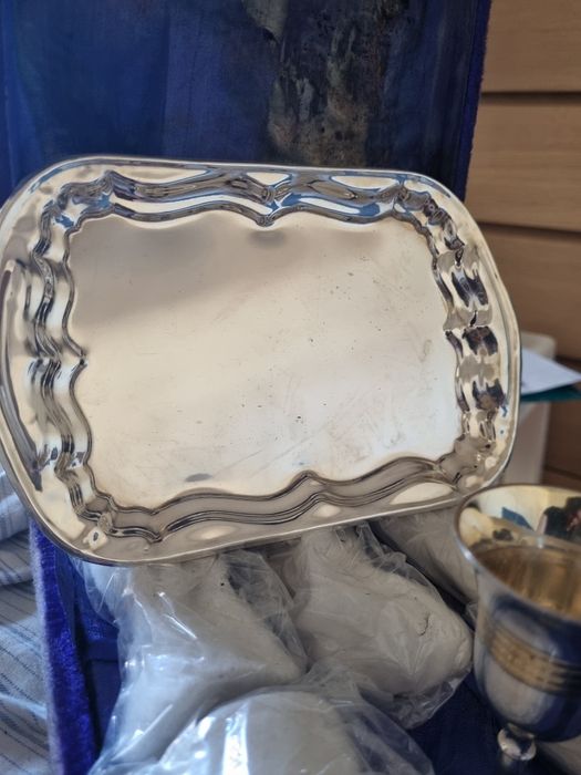 Conjunto de 6 cálices+ prato