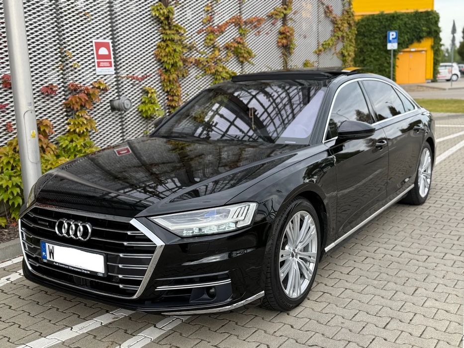 Audi A8 Long/Bezwypadkowy/VAT23%/Nightvision/Lasery/Webasto/Masaże