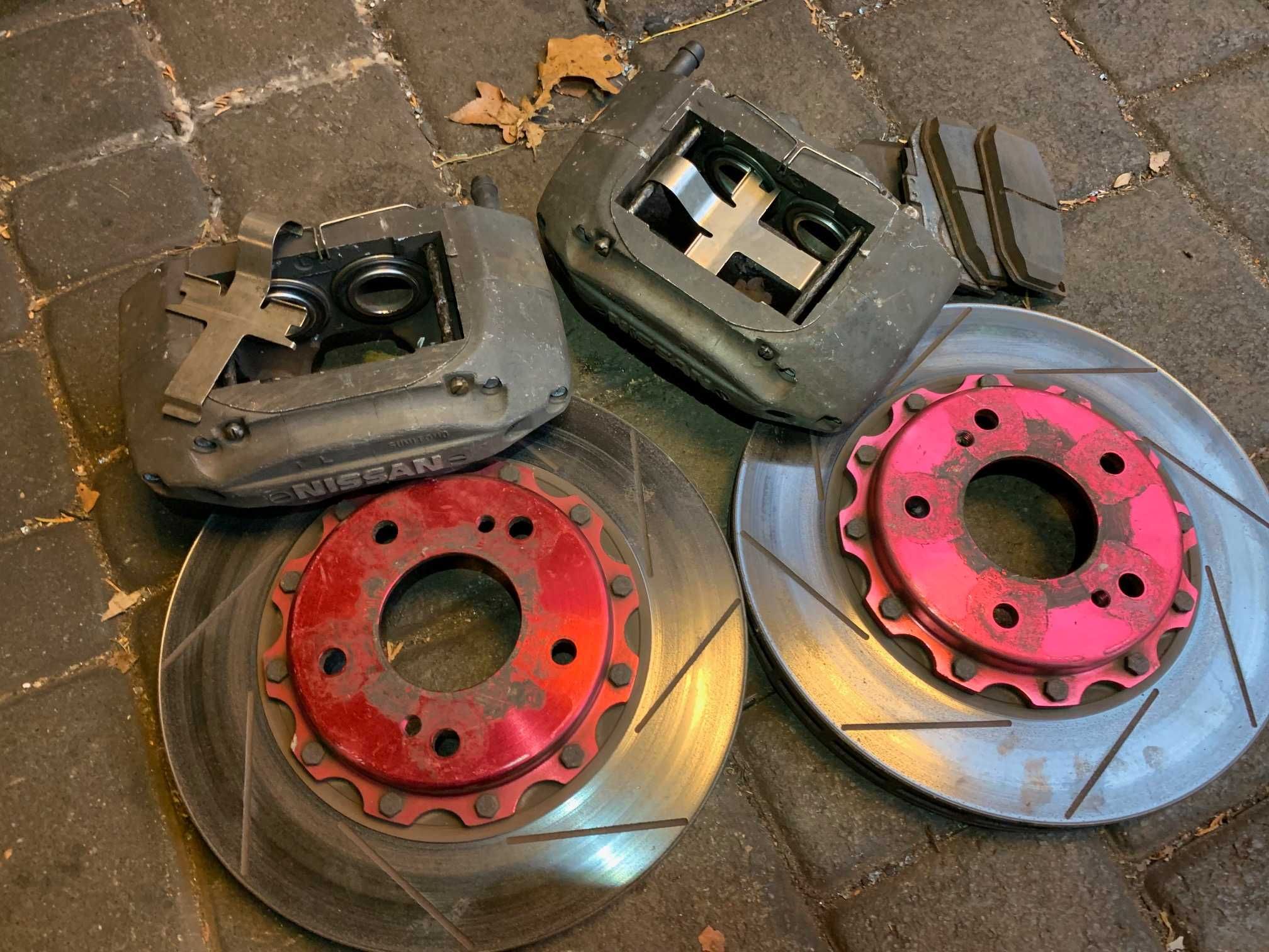 hamulce nissan skyline GTS-T R33: zaciski i skręcane tarcze 200sx s15