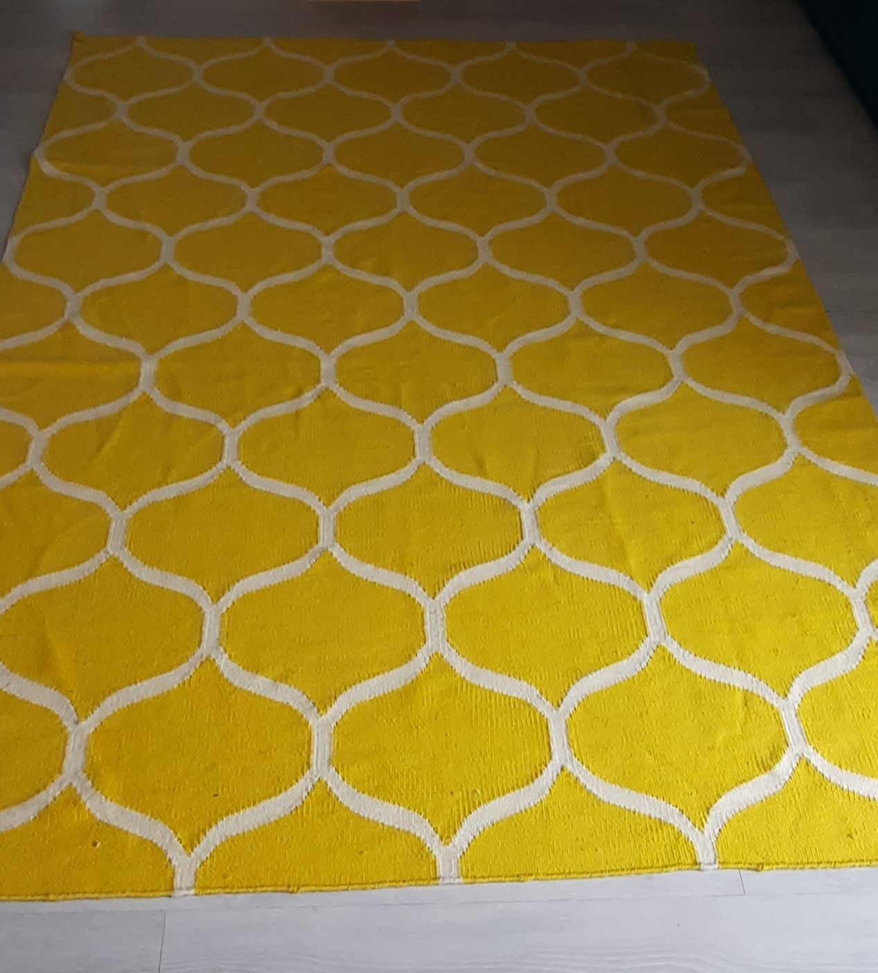 Tapete IKEA amarelo algodão