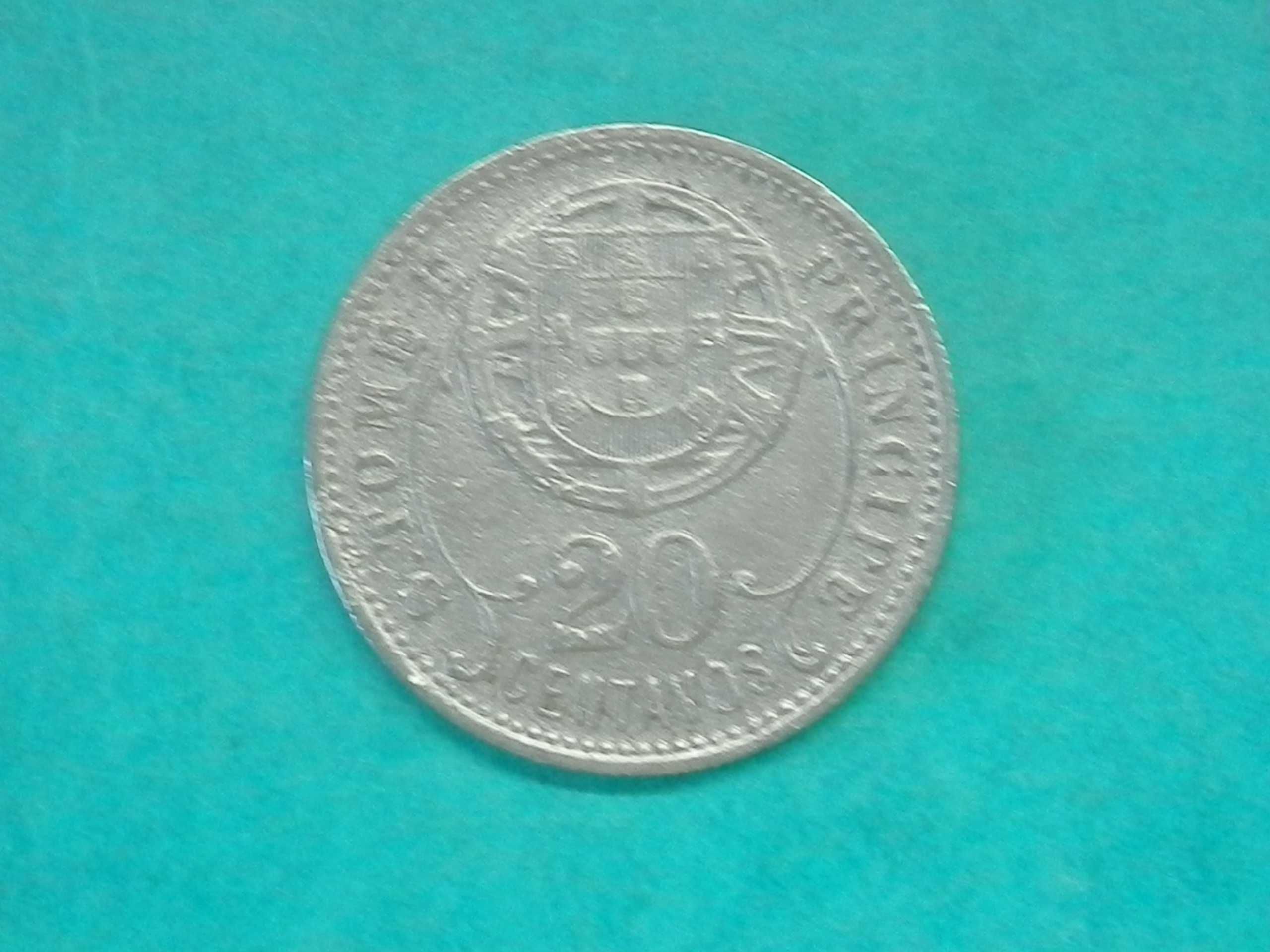 1045 - S.T.P.: 20 centavos 1929 alpaca, por 5,00