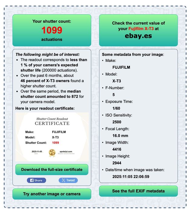 Fuji xt3 Excelente estado . Vendo por troca de sistema.