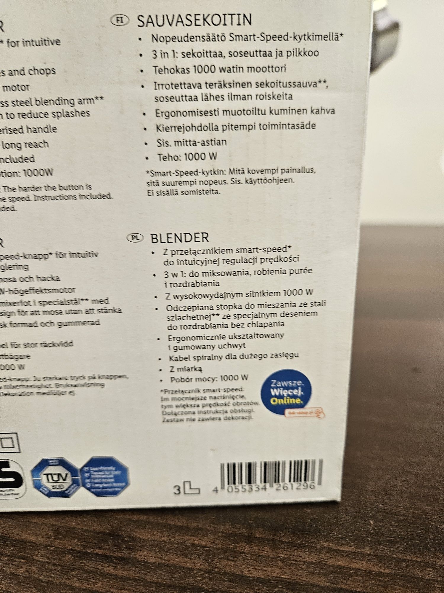 Blender ręczny SilverCrest z przełącznikiem smart-speed