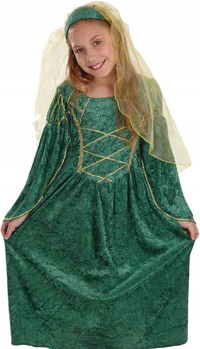 STRÓJ WIKTORIAŃSKA Księżniczka Królowa TUDORÓW Roz. 104-116cm  Q592