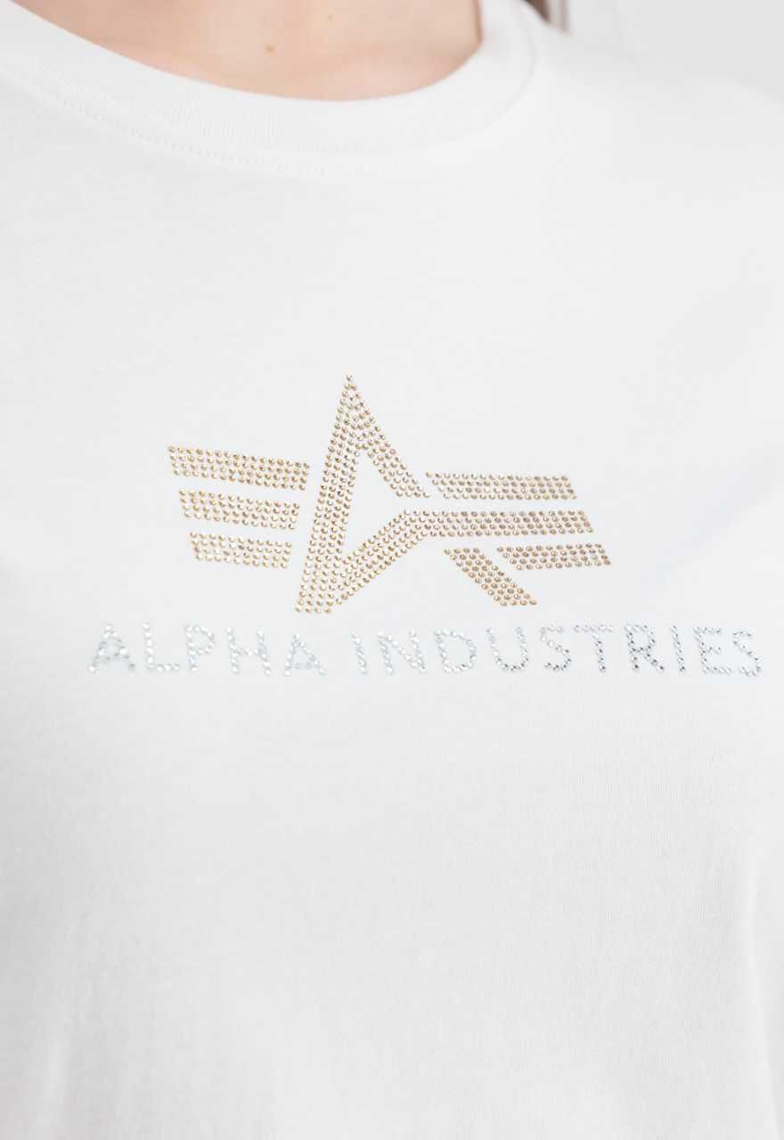 Alpha Industries T-shirt damski Crystal biała