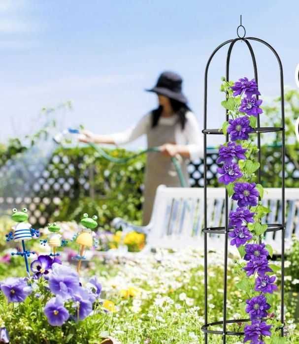 Relaxdays Pergola wysoka 190 cm czarna