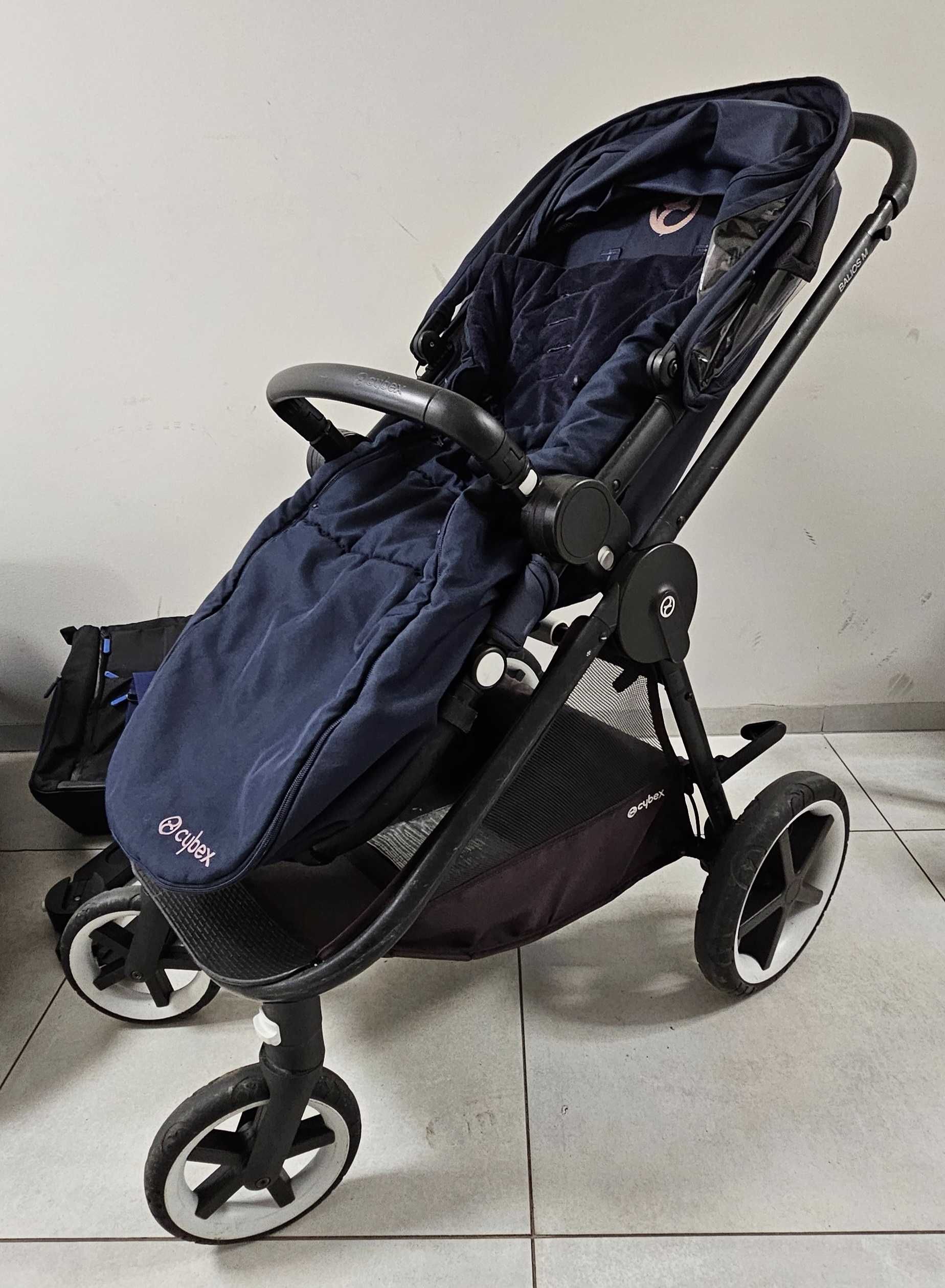 Wózek Cybex Balios M 2w1 plus torba, adaptery, zimowy pokrowiec