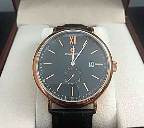 enzo giomani eg0025 (relógio) rose gold, black