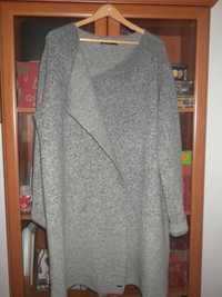 Mohito kardigan płaszczyk w odcieniach szarości r XL- uniwersalny