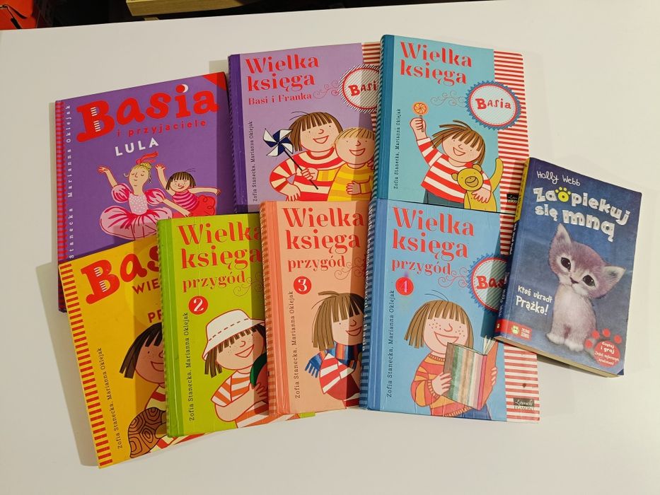 Zestaw 8 szt książek Basia oraz zaopiekuj się mną