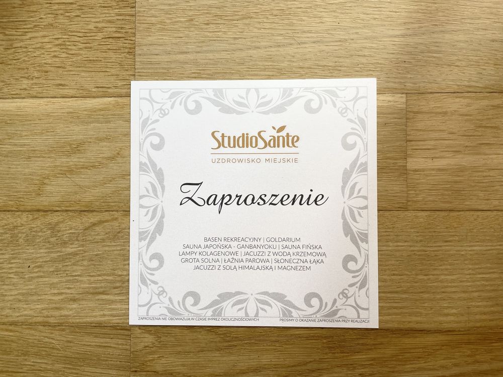 Studio Sante wejście całodzienne dla 2 osób
