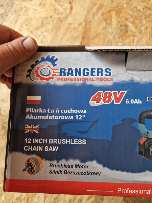 PIŁA ŁAŃCUCHOWA ELEKTRYCZNA pilarka akumulatorowa 48V 2XAKU 6Ah 12"