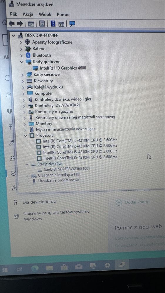 Fujitsu e744 i5 8gb 256ssd 14 mat wifi usb 3.0 Windows 10/11