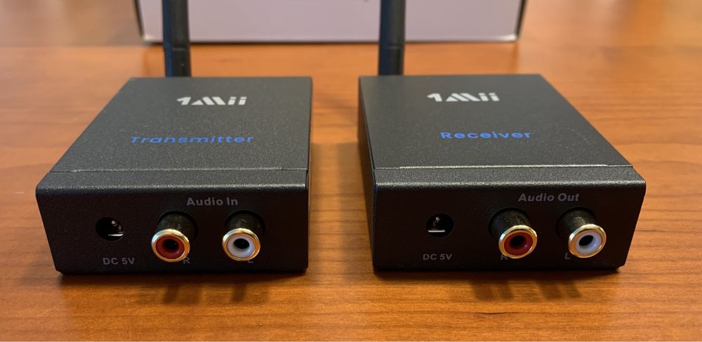 Kit Transmissor / Receptor  Áudio por Wi-Fi 2.4Ghz  ( caixa selada )