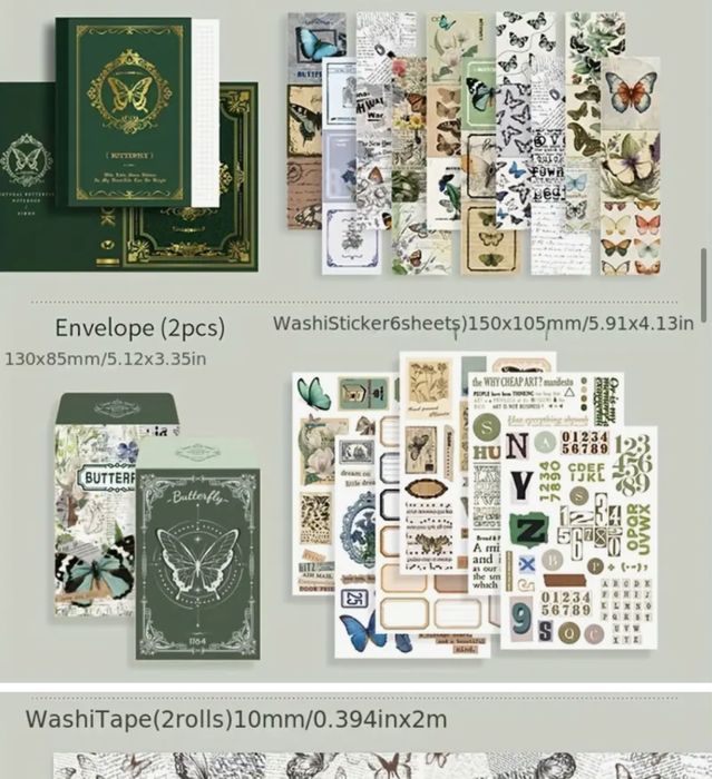 Набір для скрапбугінга блокнот з наклейками