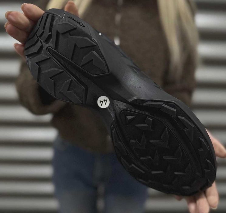 Мужские термо кроссовки Саломон черные с мехом Salomon зимние