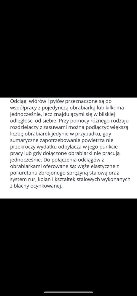 Odciąg  trocin i pyłu firmy KOGI