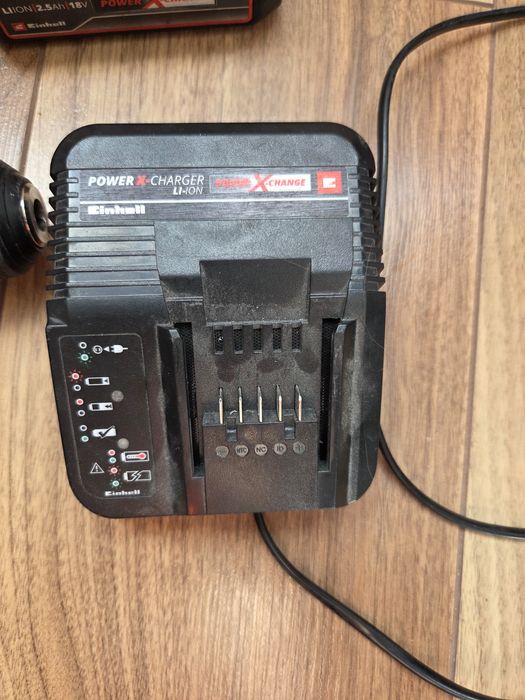 Einhell zestaw wiertarka, 2x akumulator, ładowarka