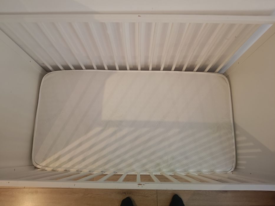 Łóżeczko dziecięce IKEA smagora 120x60 + materac