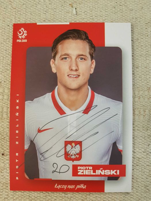 Karta z oryginalnym autografem PIOTR ZIELIŃSKI POLSKA