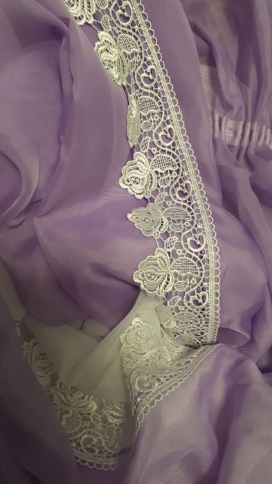 Firany firanki fioletowe