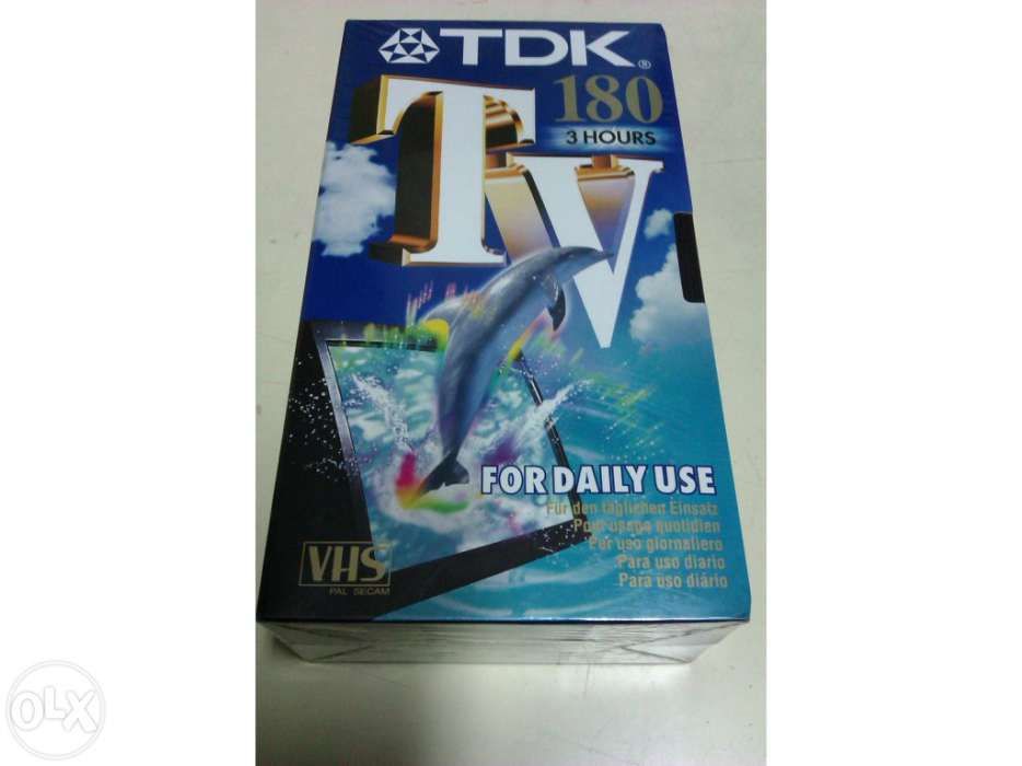 Cassete Video TDK - VHS 180 min. - Pack de 2 unid.