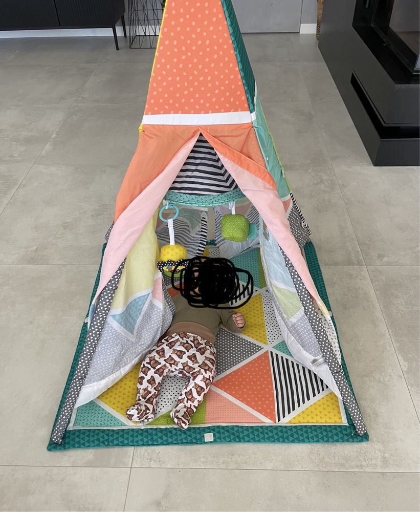 Tipi/ wigwam/ mata edukacyjna/ baby gym 4w 1 rosnaca z dzieckiem
