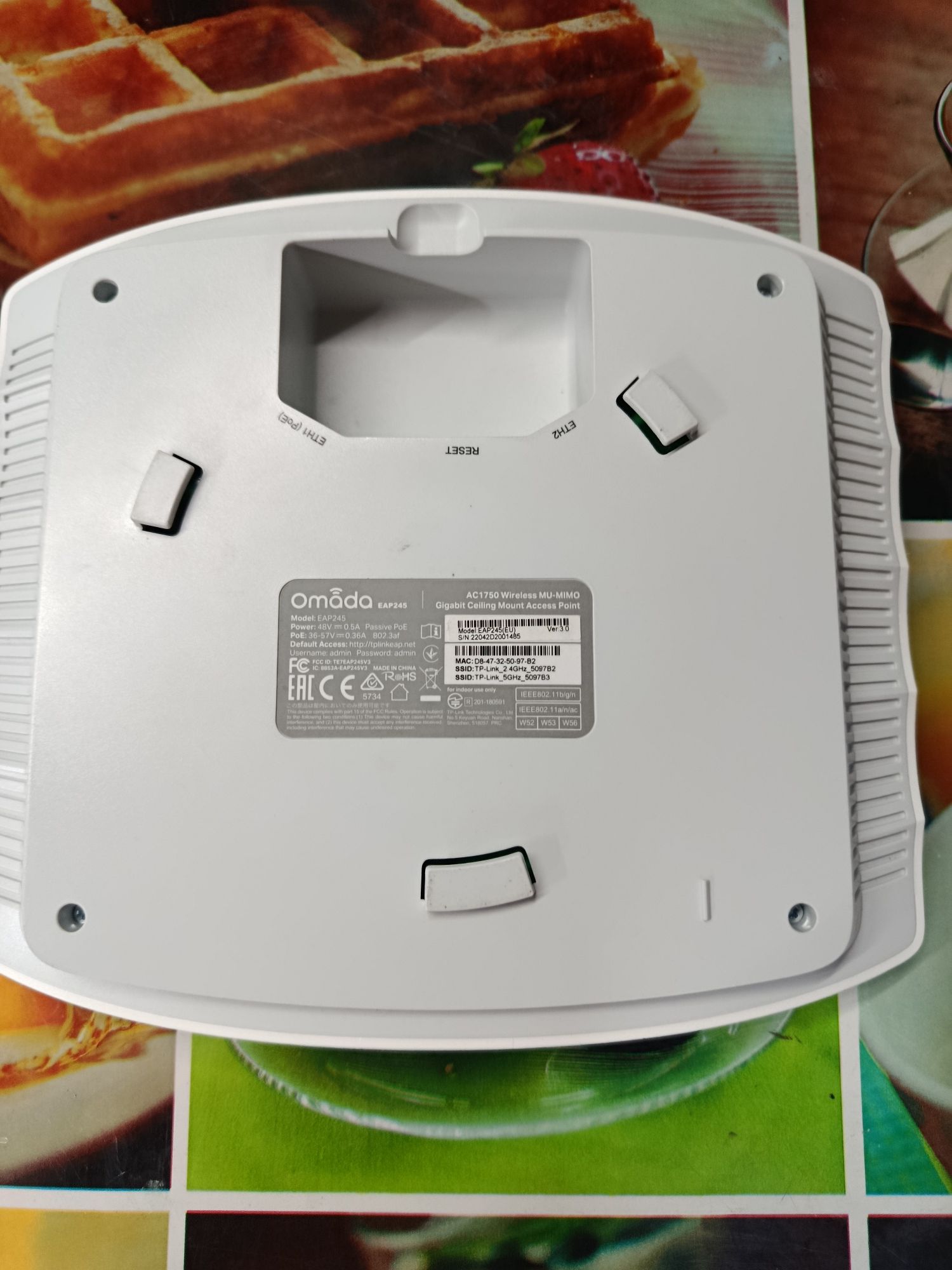 Точка доступа TP-LINK EAP245 АС1750  Wi-Fi Ver 3.0