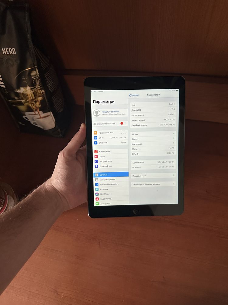 Apple iPad Air 1   Планшет   Для розваг  та Ютуб