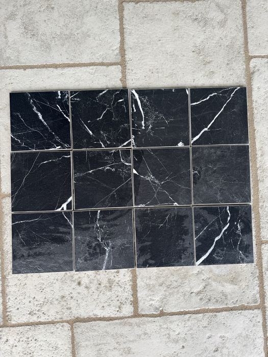 Płytki ceramiczna 20*20 gresowa czarne i białe
