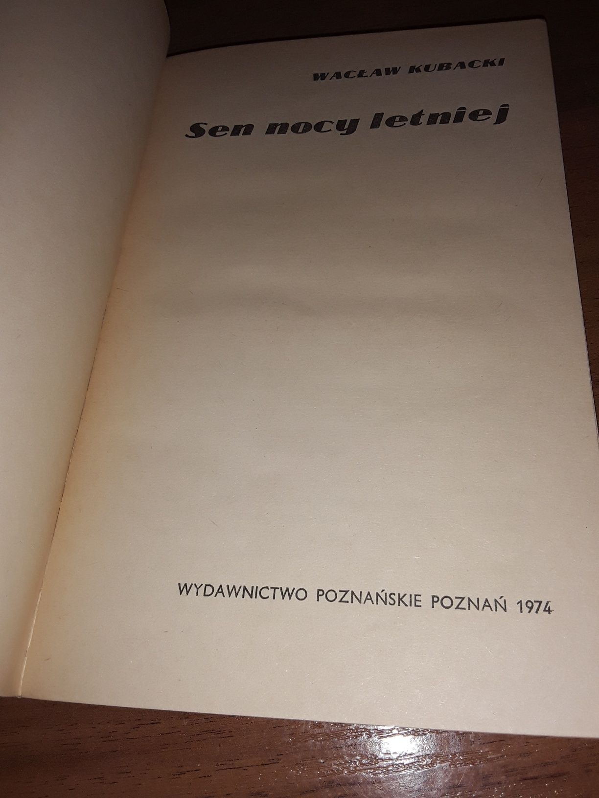 Sen nocy letniej Wacław Kubacki