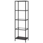 IKEA Vittsjo 51x175, 100x175 czarnybrąz/szkło