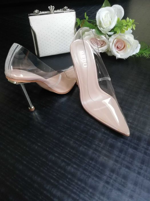 Piękne transparentne szpiki Bebo rozm. 35 Nowe