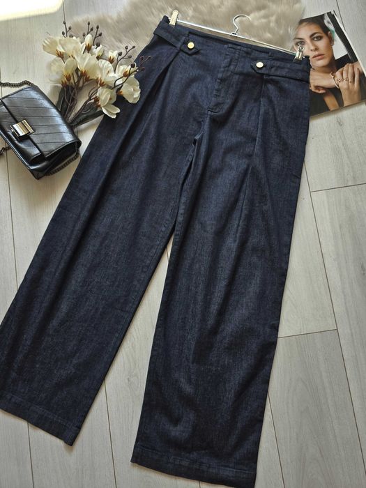 Вільні джинси Wide Leg Paperbag від Zara, XS, M, оригінал