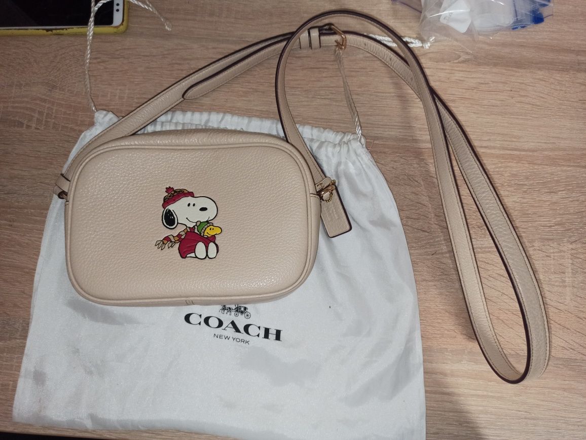 Сумка Coach сумочка крос боді сумка через поече Снупі 
Coach Coach X P