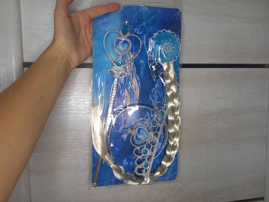 Набір Ельзи Ельза Холодне серце Frozen корона коса чарівна паличка