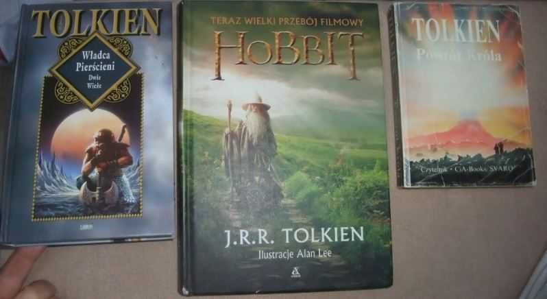 Hobbit Dwie wieże Władca Pierścieni Powrót króla Tolkien Lee zestaw