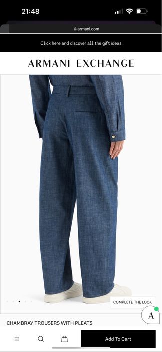 Джинии armani exchange