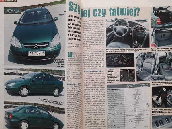 MOTOR Daewoo Nubira, Porsche 911, Citroen C5, Peugeot 405, rok 2003