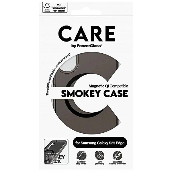 Etui CARE by PanzerGlass Flagship Urban Combat Black QI na Samsung Gal