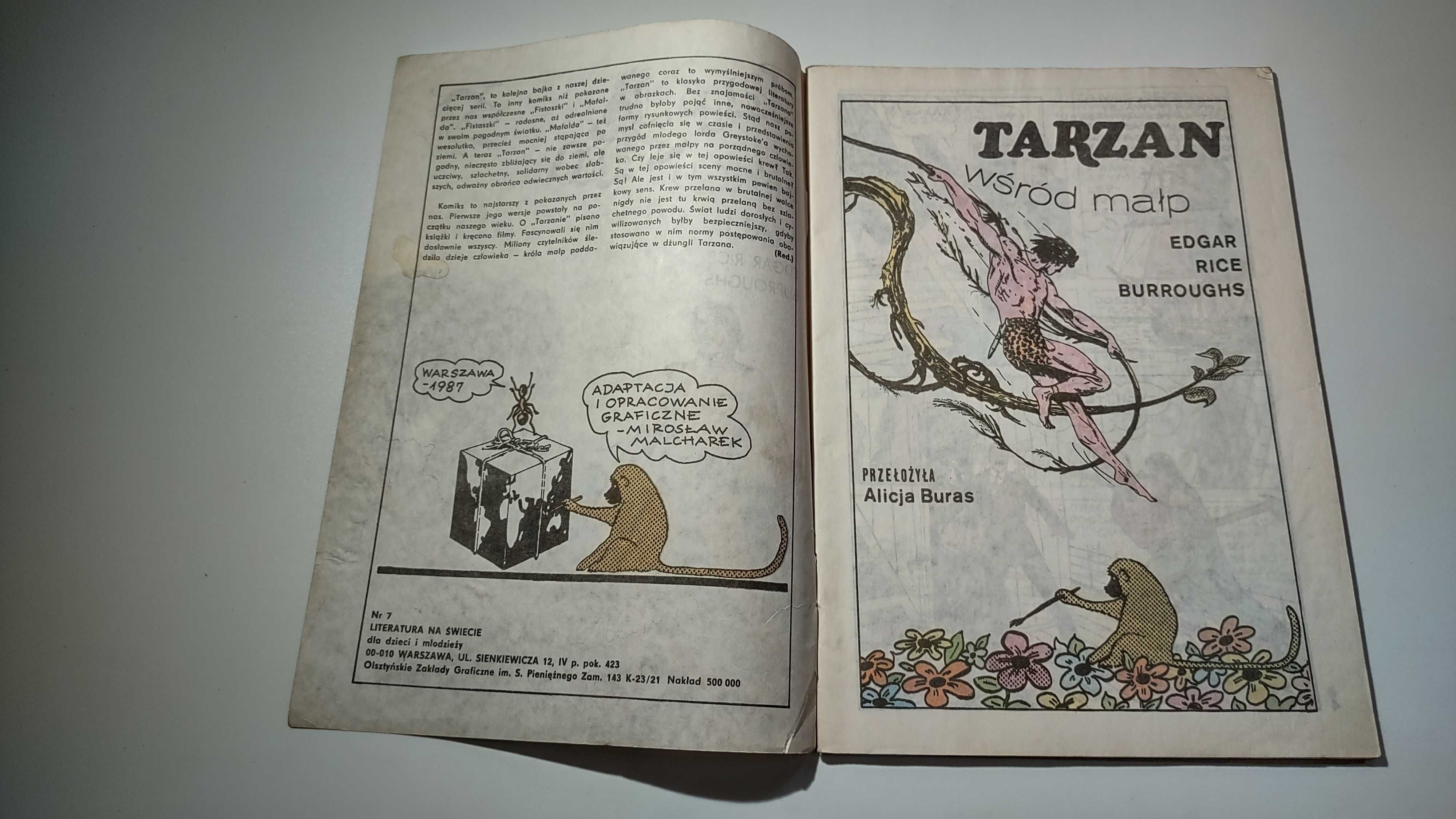 Tarzan wśród małp Zabawy z alikiem