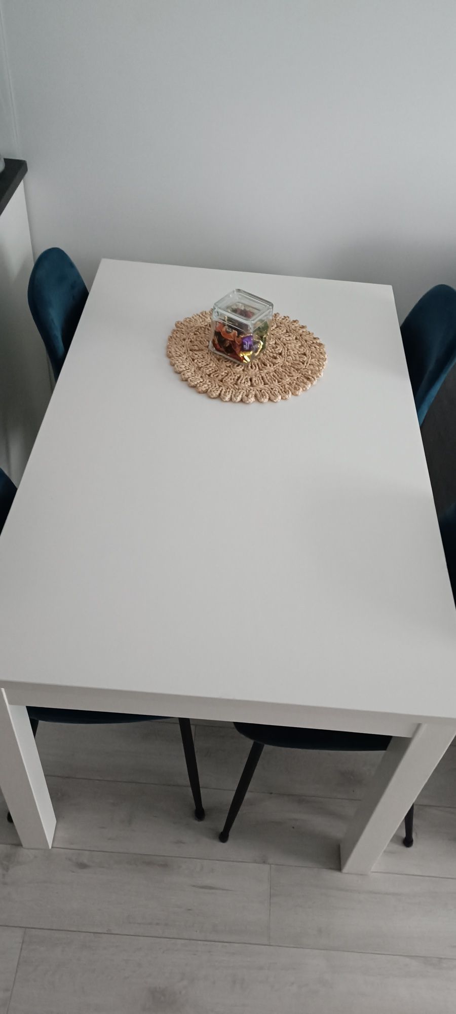 Stół rozkładany biały