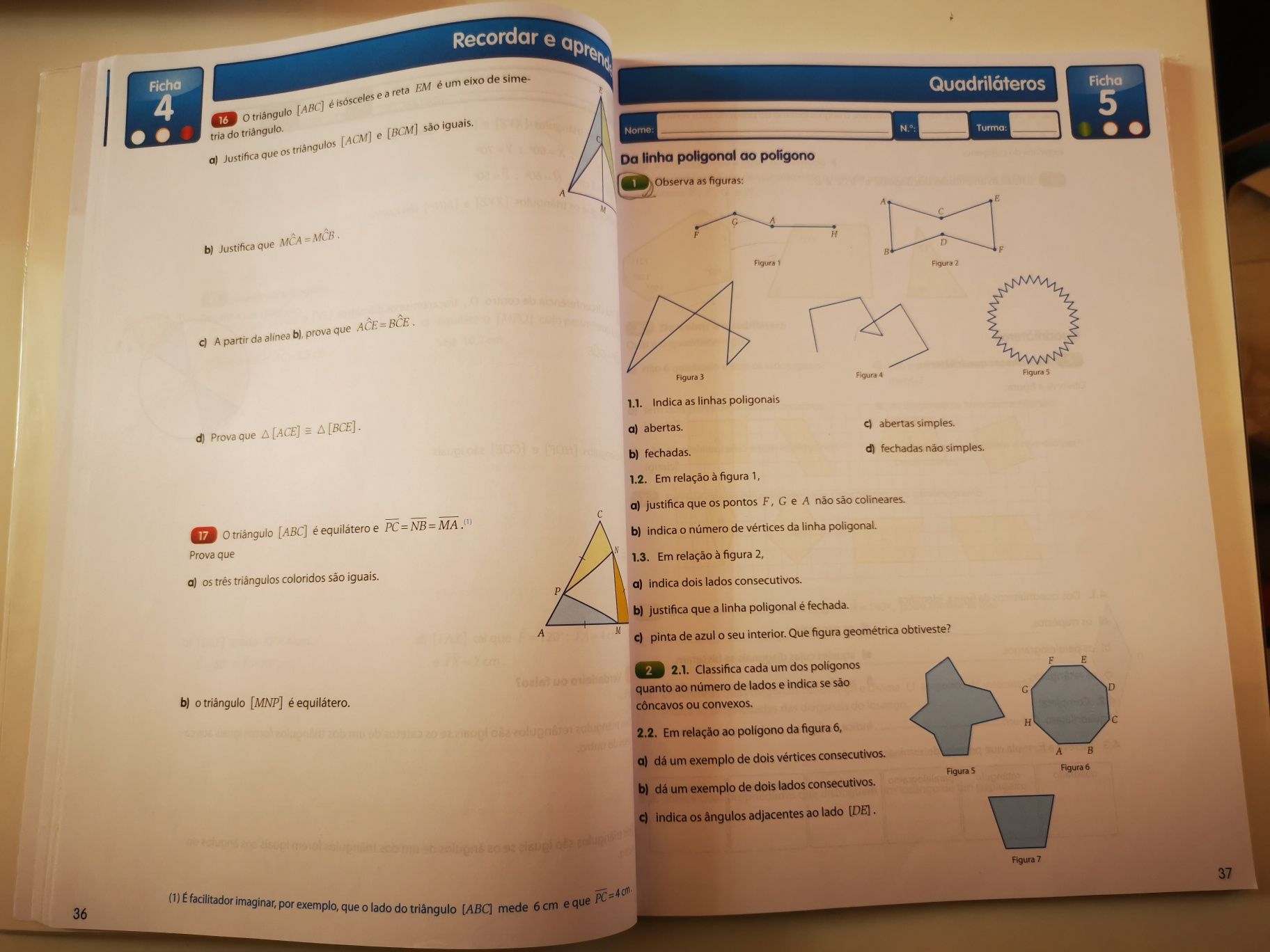 Matemática em ação 7 caderno de atividades