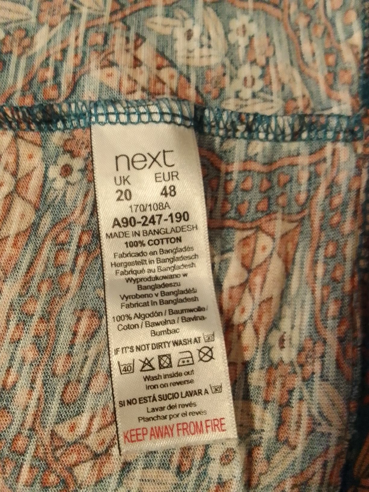 Bluzka Next 48 ładny wzór