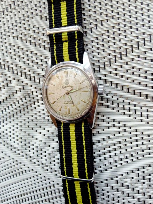 Sandoz mechaniczny zegarek z lat 50 swiss made